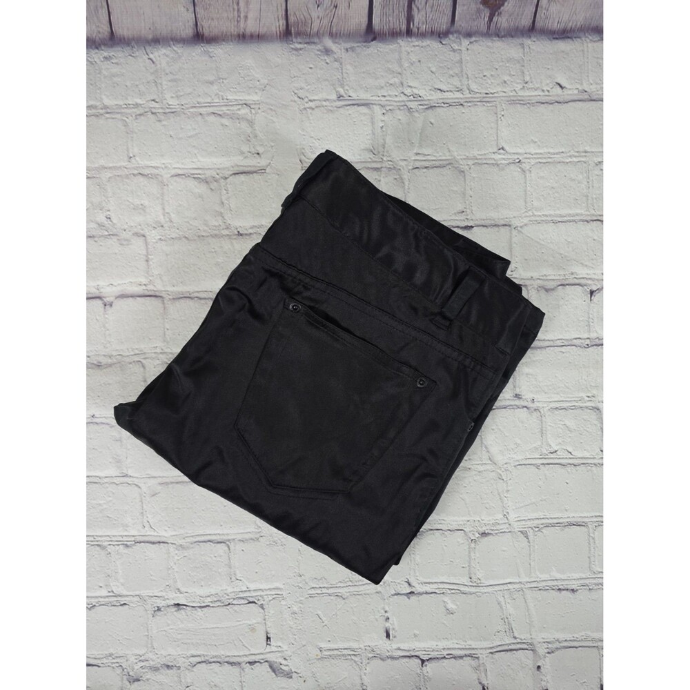 Simply Vera Vera Wang Black Satin Pants Size 10 Stretch Fit